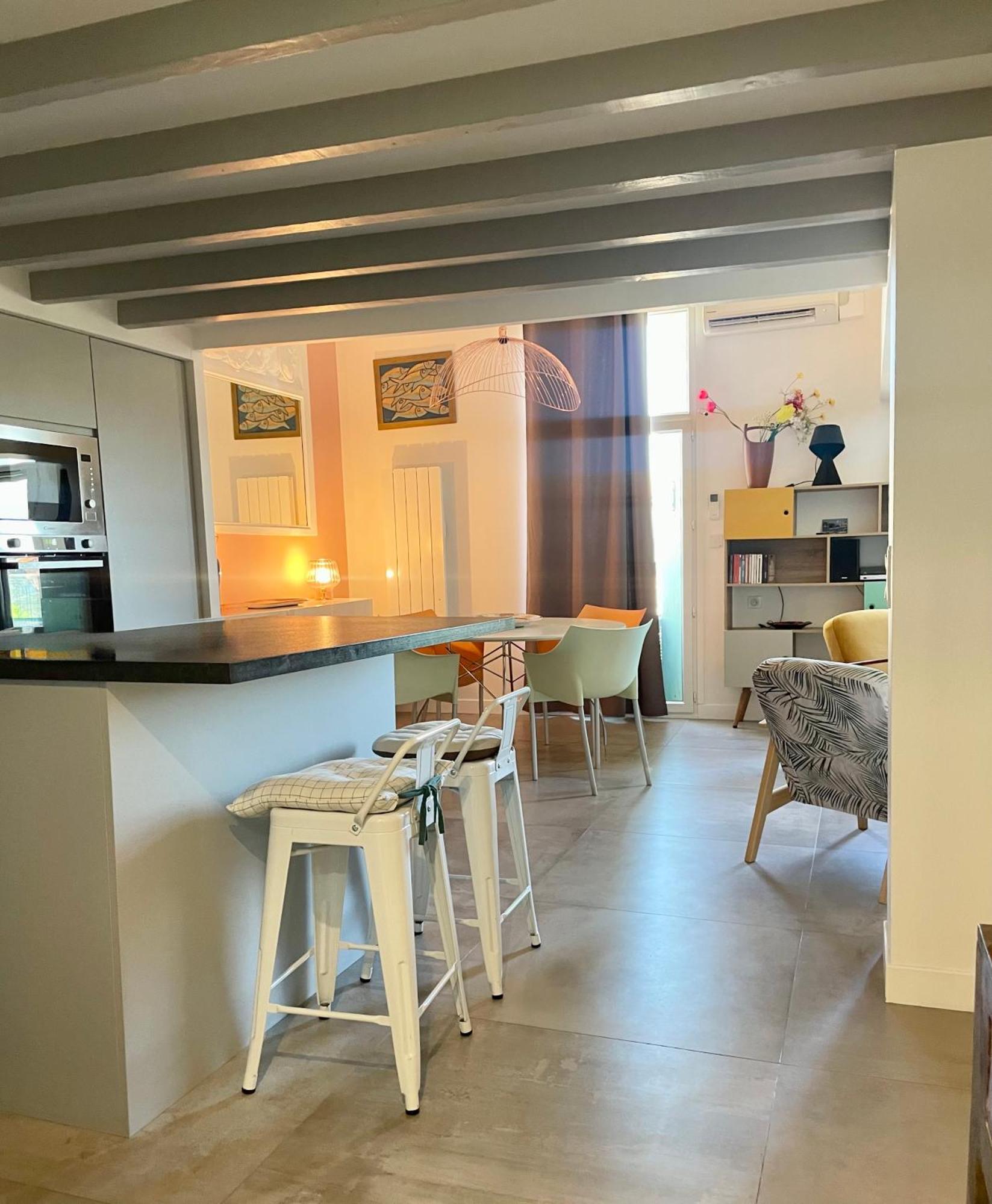 "Zarago 3" T3 Design en Duplex à 2 pas du centre ville Sète Extérieur photo